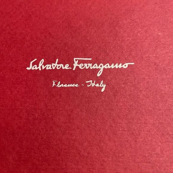 AUTHENTIC Ferragamo Porcellana Patent Calf Leather Wallet - Picture 2 of 8